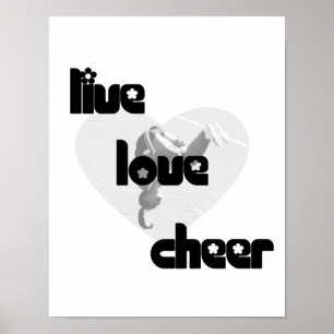 Poster Live Love Cheer