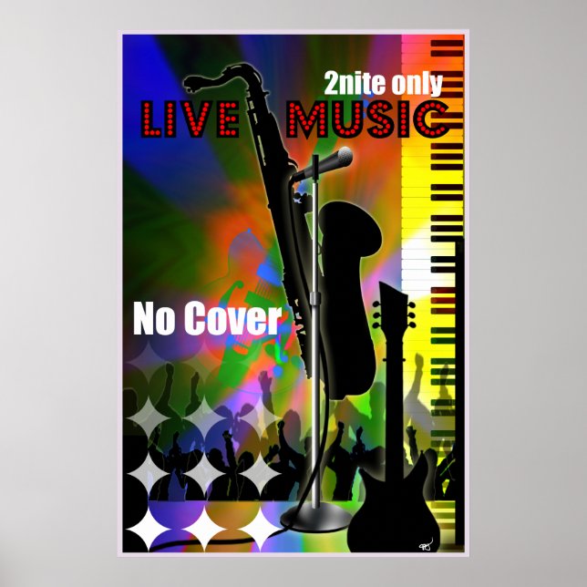 Poster Live Music (Devant)