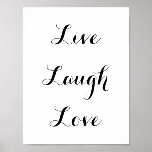 Poster Live - Rire - Amour