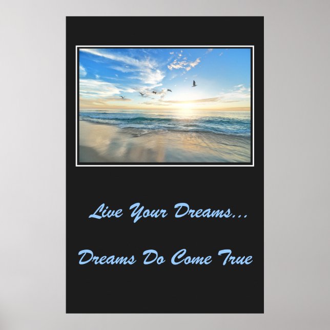 Poster Live Your Dreams (Devant)