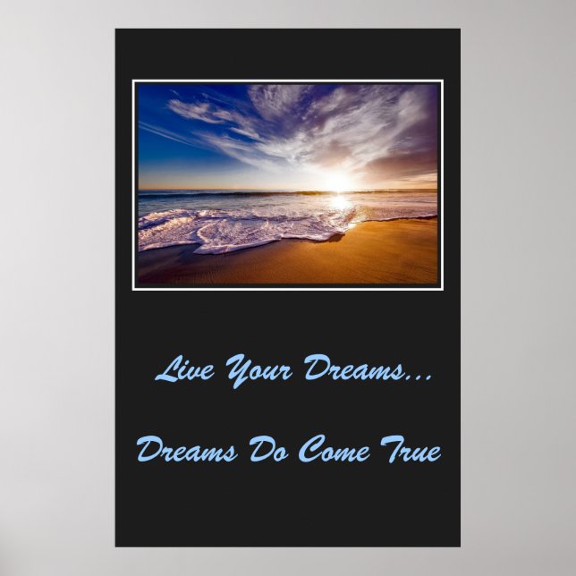 Poster Live Your Dreams (Devant)