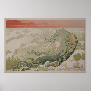 Poster Livemont's La Vague (The Wave)