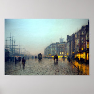 Poster Liverpool de Wapping peinture vintage