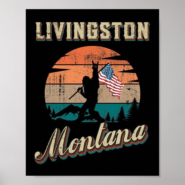 Poster Livingston Montana (Devant)