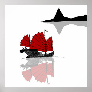 Poster Livraison chinoise en junk