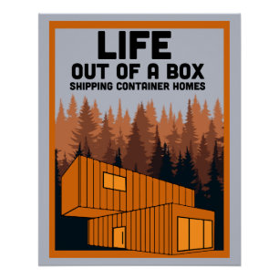 Poster Livraison Conteneur Home