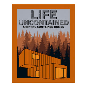Poster Livraison Conteneur Home