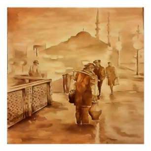 Poster Livraison De Yaourts À Istanbul Peinture Ar Histor