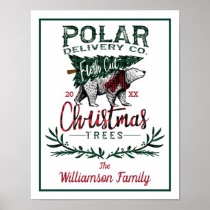 Poster Livraison Polaire Co Fresh Cut Christmas Trees Fam