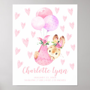 Poster Livraison spéciale Bunny Lapin Lapin statistiques