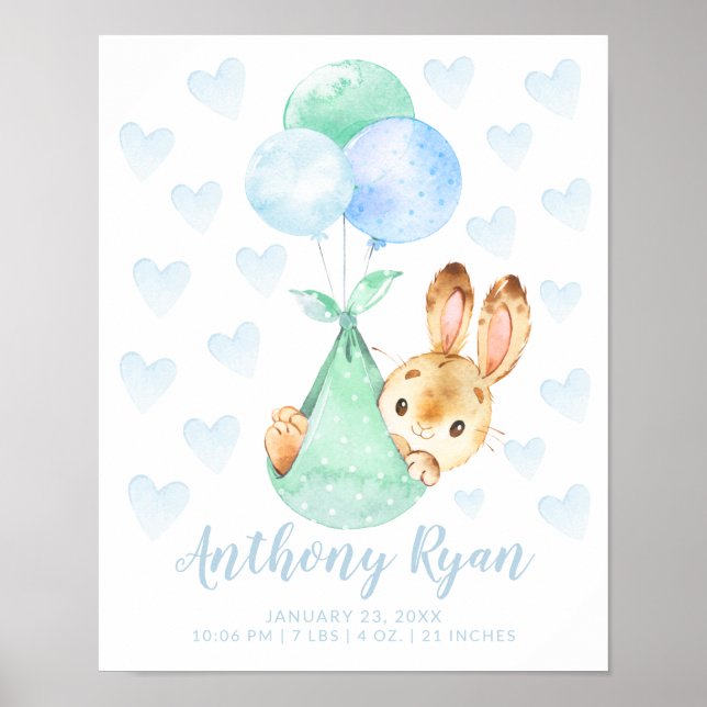 Poster Livraison spéciale Bunny Lapin Lapin statistiques  (Devant)