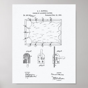 Poster Livre blanc sur l'art des brevets, en cuir japonai