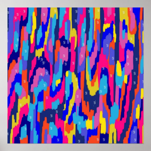 Poster Livre de coloriage Art Abstrait (Devant)