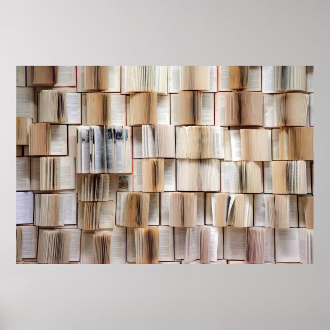 Poster Livre de livres muraux mur décoratif (Devant)