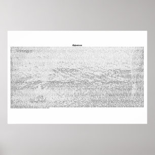 Poster Livre des Ephésiens (texte complet du KJV)