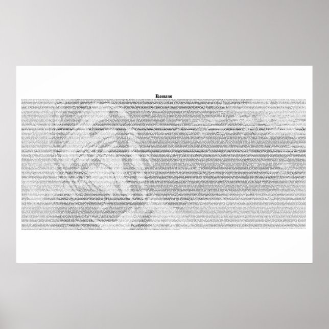Poster Livre des Romains (texte complet du KJV) (Devant)