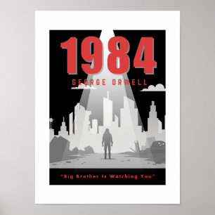 Poster Livre Lover Big Brother regarde 1984 inspiré