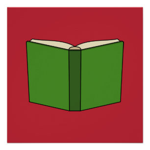 Poster Livre vert de dessin