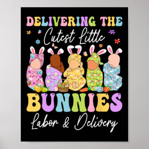 Poster Livrer Les Petits Bunnies Les Plus Cuttes Infirmiè