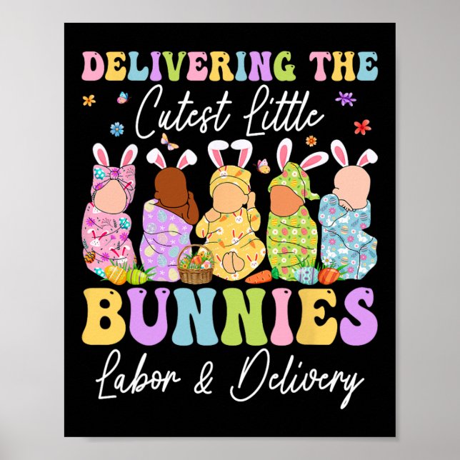 Poster Livrer Les Petits Bunnies Les Plus Cuttes Infirmiè (Devant)