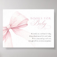 Livres à l'arc rose pour bébé - Carte de télécharg