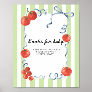 Poster Livres de douche pour bébé Tomate
