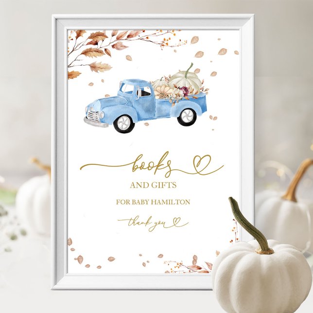 Poster Livres de l'automne sur la citrouille pour bébé à  (Créateur téléchargé)
