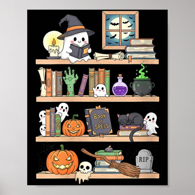 Poster Livres d'Halloween pour femmes fantôme  (Devant)