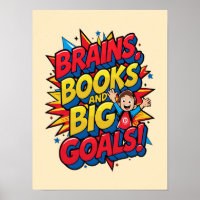 Livres du cerveau et grands objectifs - Amusants R