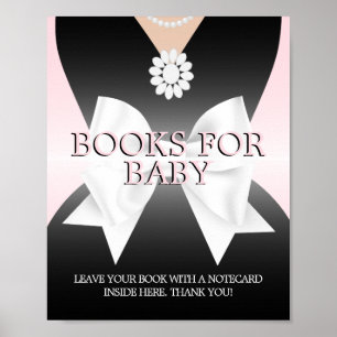 Poster Livres en tiffany rose moderne pour panneau Baby s