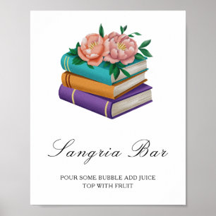 Poster Livres Enterrement de vie de jeune fille - Bar à s