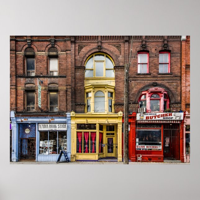 Poster Livres et bistrots et bouchers No 2 Version couleu (Devant)