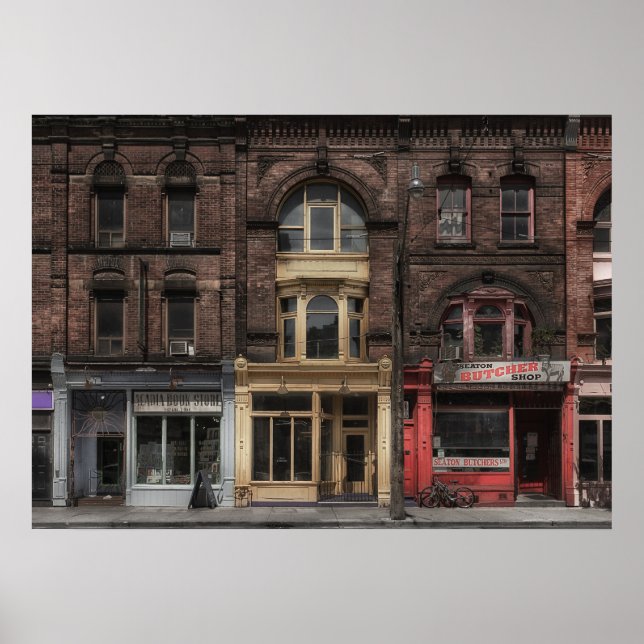 Poster Livres et bistrots et bouchers No 5 Version couleu (Devant)