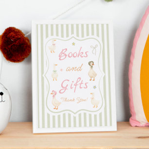 Poster Livres et Cadeaux de Fête Prénatale de l'Oie Mère