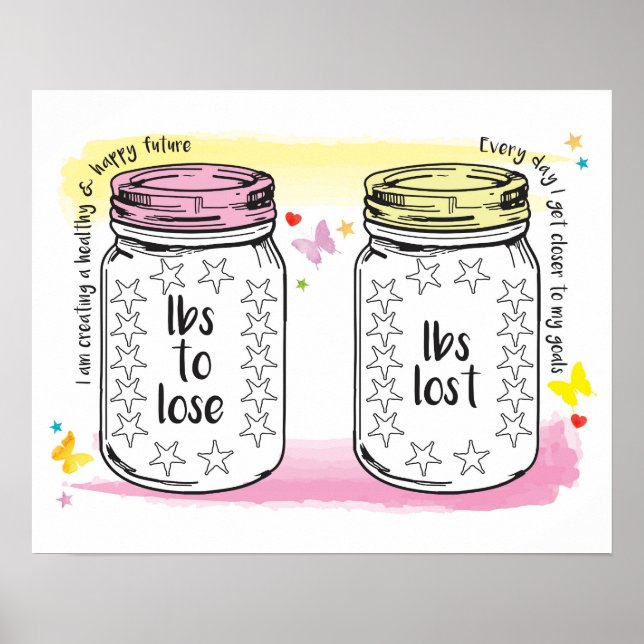 Poster Livres Perdues Motivationnelle Amincissement Perte (Devant)