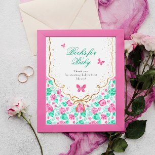 Poster Livres pour bébé pour la baby shower de notre ador