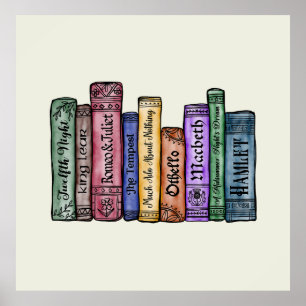 Poster Livres Shakespeare No.1