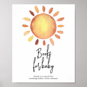 Poster Livres Sunshine pour bébé