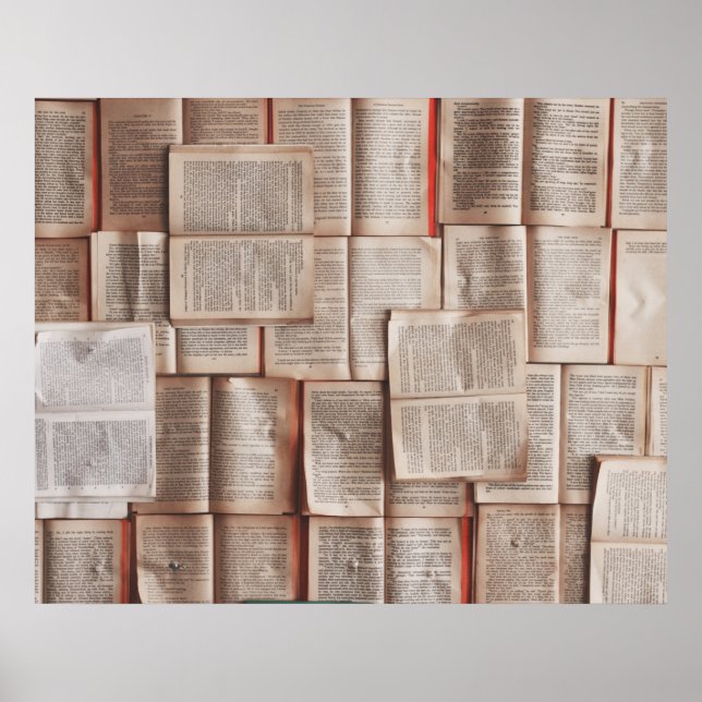 Poster Livres vintages (Devant)