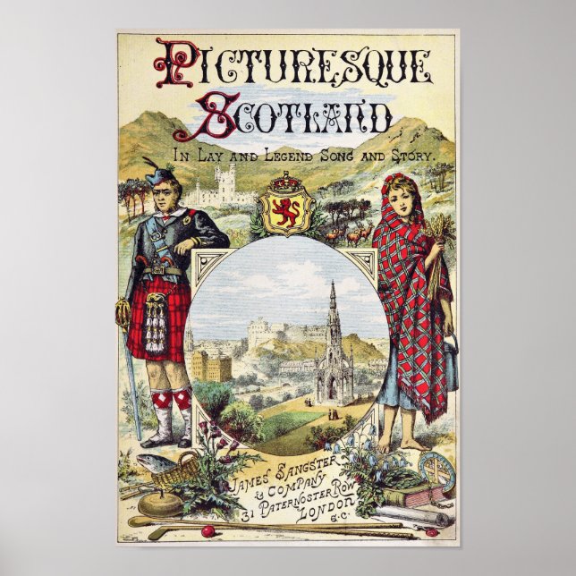 Poster Livret écossais pittoresque (Devant)