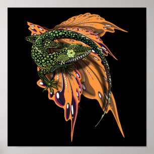 Poster Lizard d'Anole