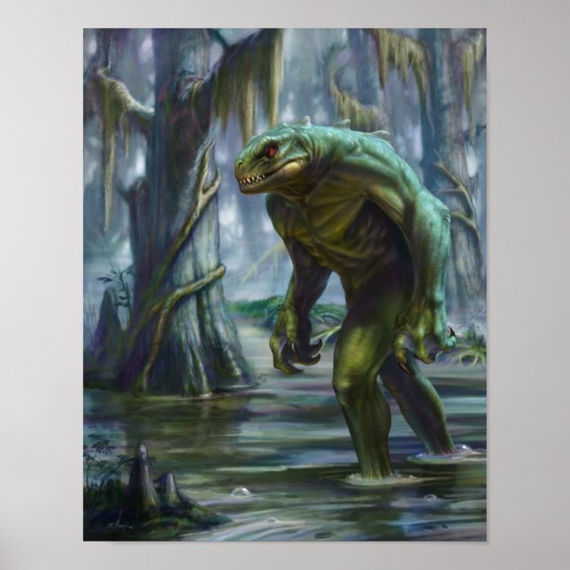 Poster Lizardman de Scape Ore Swamp (Devant)