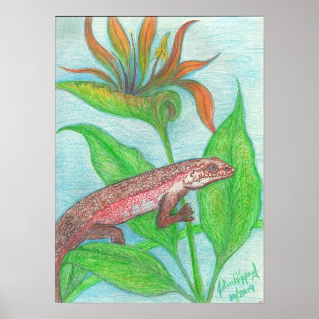 Poster "Lizzzard, lézzard, lézard" (Devant)