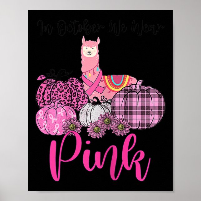 Poster Llama De Sensibilisation Des Femmes En Octobre Nou (Devant)