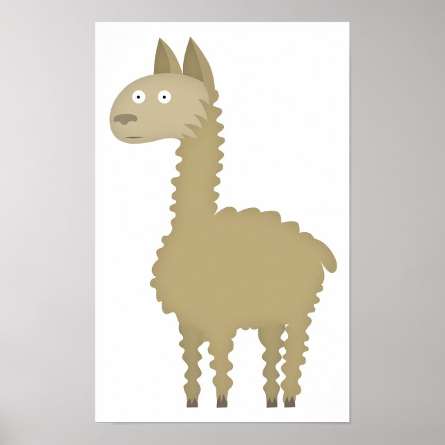 Poster Llama love (Devant)