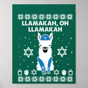 Poster Llamakah, Oh Llamakah Hanoukka Cadeaux