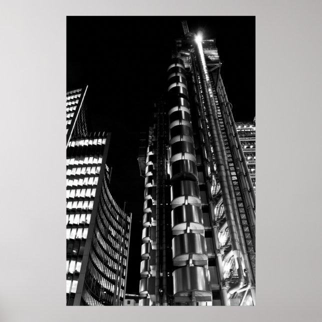 Poster Lloyd's Building Londres (Devant)