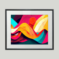 Lo - Lo Wi Art Abstrait coloré