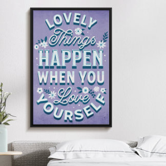 Poster Lobe-toi, joueuse motivation d'amour-propre