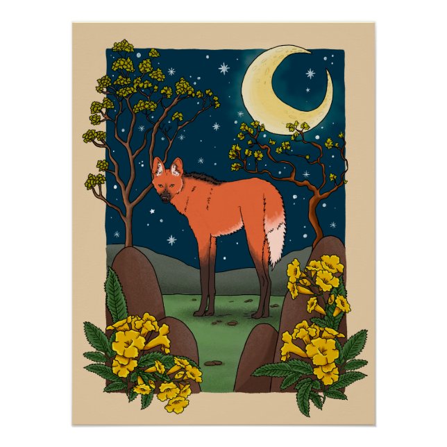 Poster Lobo Guará (Devant)